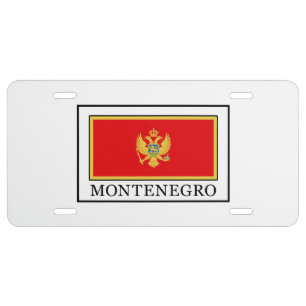 Montenegro License Plate