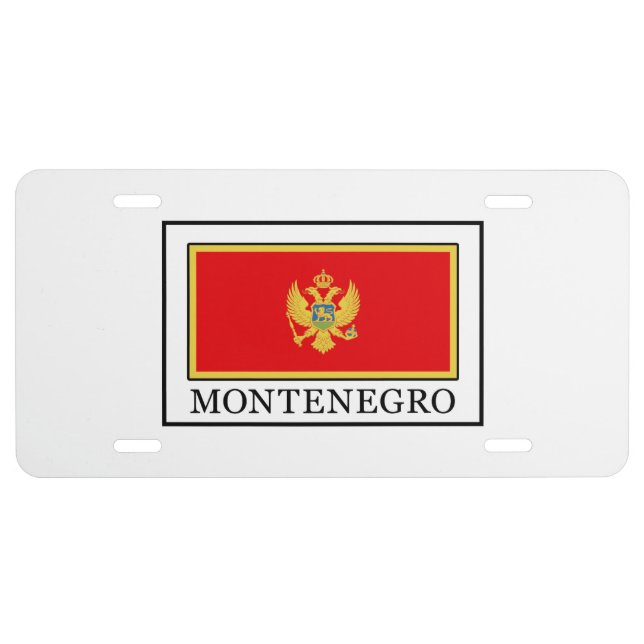 Montenegro License Plate (Front)