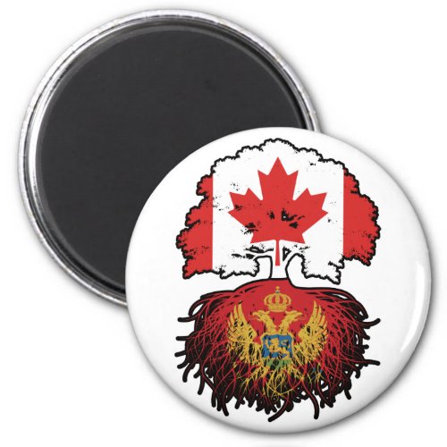 Montenegro Montenegrin Canadian Canada Tree Roots Magnet