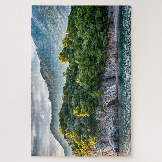 Montenegro mountain and sea landscape jigsaw puzzle (Vertical)