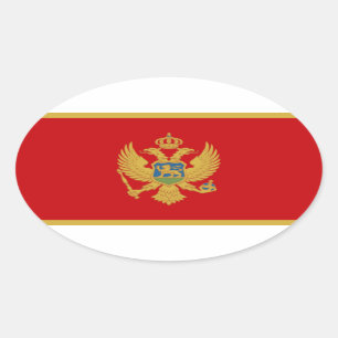 Montenegro Oval Sticker