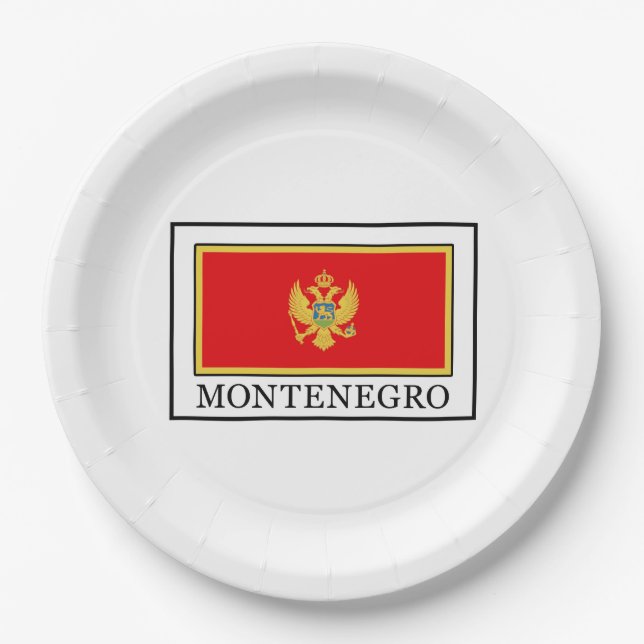 Montenegro Paper Plates (Front)
