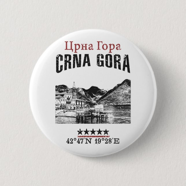Montenegro Pinback Button (Front)