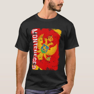 Montenegro Pride Montenegrin Flag Roots Heritage T-Shirt