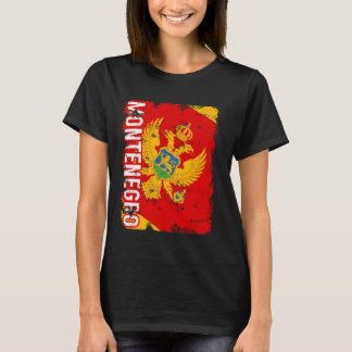 Montenegro Pride Montenegrin Flag Roots Heritage T-Shirt