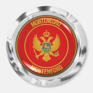 Montenegro Round Emblem Magnet