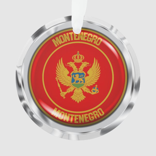 Montenegro Round Emblem Ornament (Front)