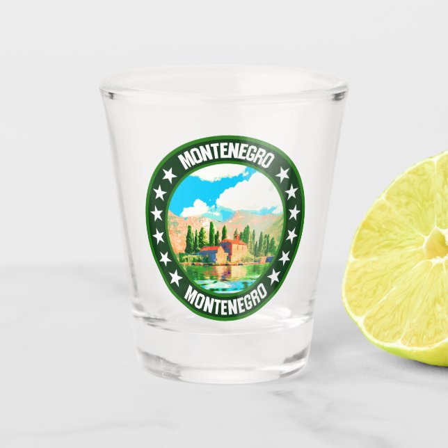Montenegro                                         shot glass (Front)