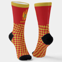 Montenegro Socks, Montenegro flag fashion / sports