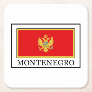 Montenegro Square Paper Coaster