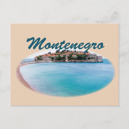 Montenegro Sveti Stefan Postcard