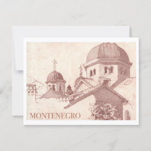 Montenegro vintage travel postcard
