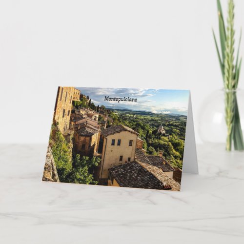 Montepulcian Toscana Italy Card
