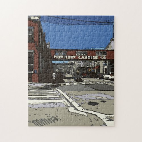 Monterey Bay Cannery Row Painting Jigsaw Puzzle