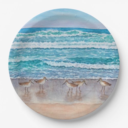 Monterey Bay Sandpipers Paper Plates