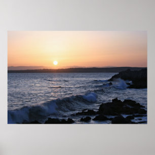 Monterey Bay, Seascape Sunrise Photo (3 of 5) Poster
