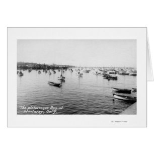Monterey, CA - Bay with Hundreds of Wooden Boats Cards