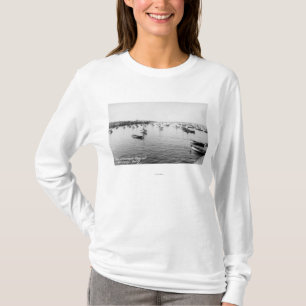 Monterey, CA - Bay with Hundreds of Wooden Boats T-Shirt