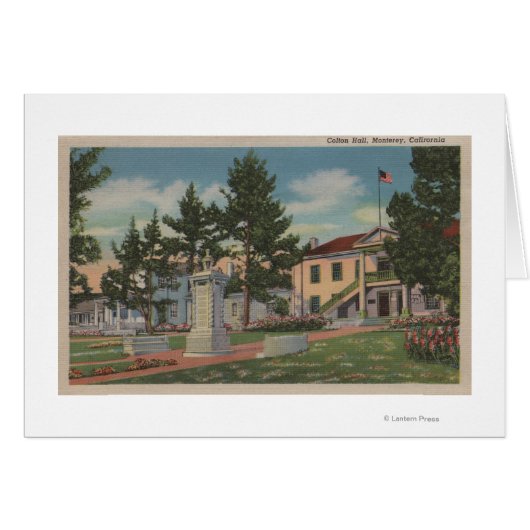 Monterey, CA - Colton Hall View and Grounds (Front Horizontal)