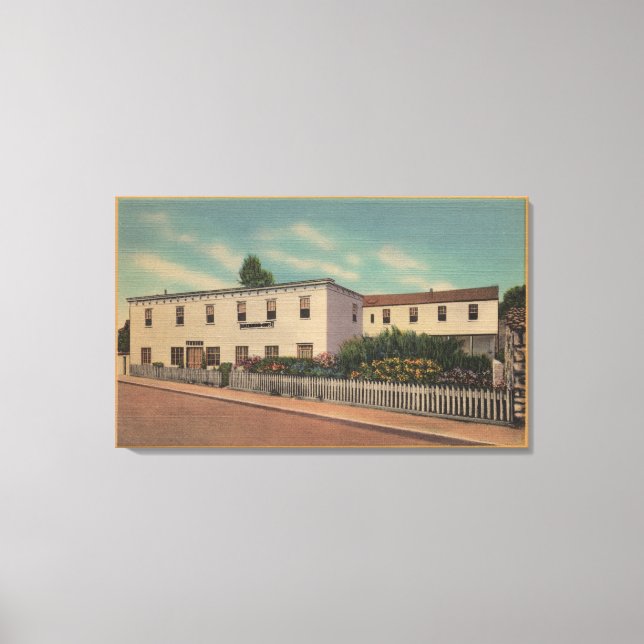 Monterey, CA - Home of Robert Louis Stevenson Canvas Print (Front)