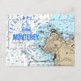 Monterey CA Nautical Chart Postcard
