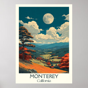 Monterey California Art Print Scenic Bay City