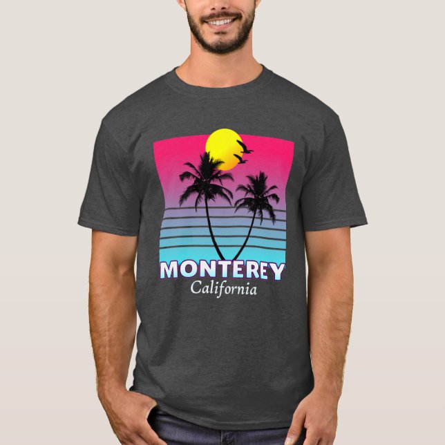 Monterey California Beach Summer Souvenir Oversize T-Shirt (Front)