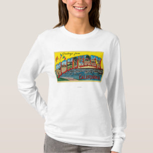 Monterey, California - Large Letter Scenes T-Shirt