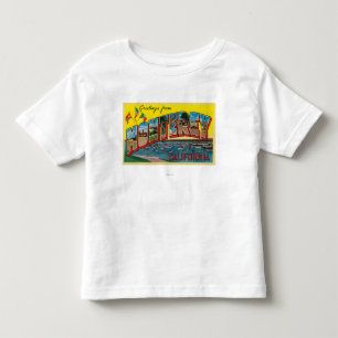 Monterey, California - Large Letter Scenes Toddler T-shirt