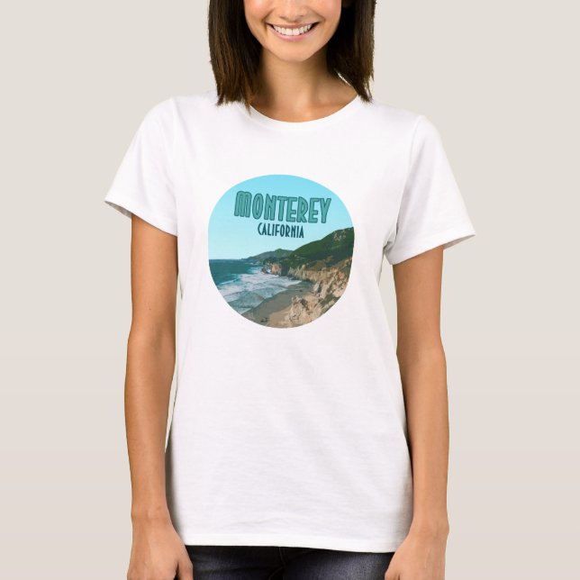 Monterey California Pacific Coast Highway T-Shirt (Front)