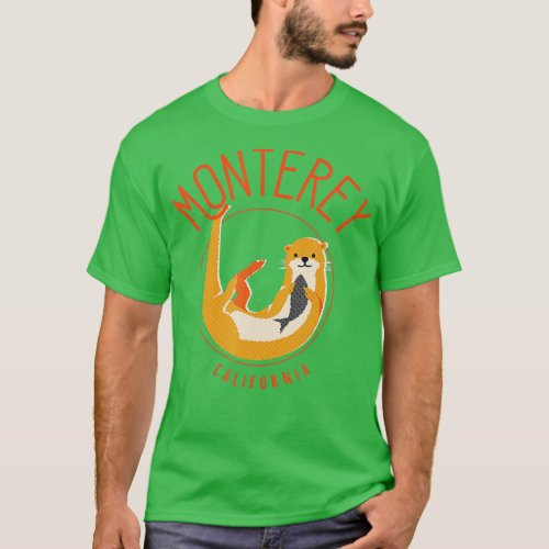 Monterey California Sea Otter design  T_Shirt