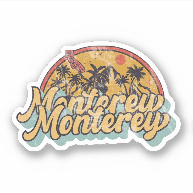 Monterey, California Sticker (Front)