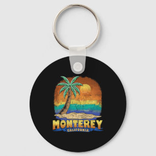 Monterey California Vintage Distressed Souvenir Keychain