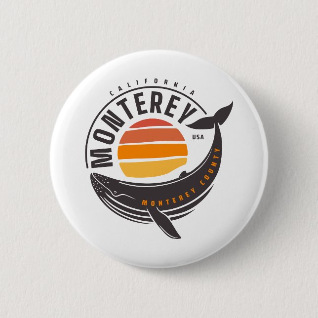 Monterey California Whale Button (Front)