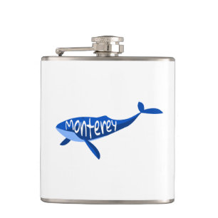 Monterey California Whale Flask