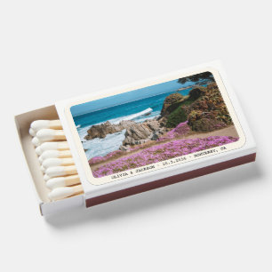 Monterey California Wildflower Wedding Favor Matchboxes