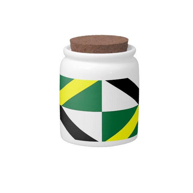 Monterey City Flag Candy Jar (Front)