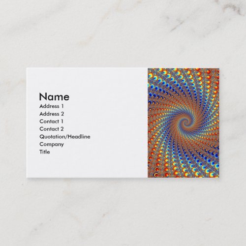 Monterey Fractal Art Business Card