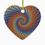Monterey Fractal Art Ceramic Ornament