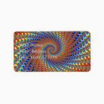 Monterey Fractal Art Label