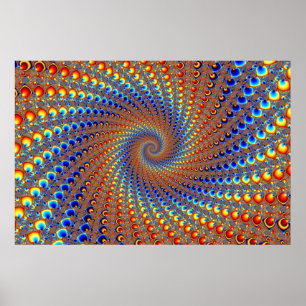 Monterey Fractal Art Poster