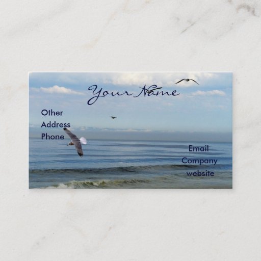 Customizable Monterey Scene Business Card