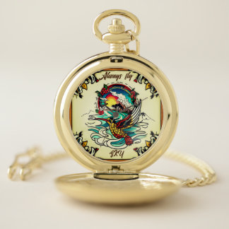 Monterey Tattoo Design: A Symbol of Strength Powe- Pocket Watch