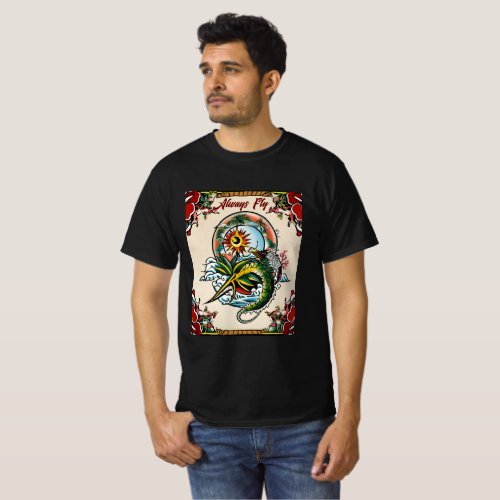 Monterey Tattoo Design A Symbol of Strength Powe_ T_Shirt