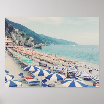 Monterosso Al Mare  Cinque Terre  Italy Photo Poster by Maple_Lake at Zazzle