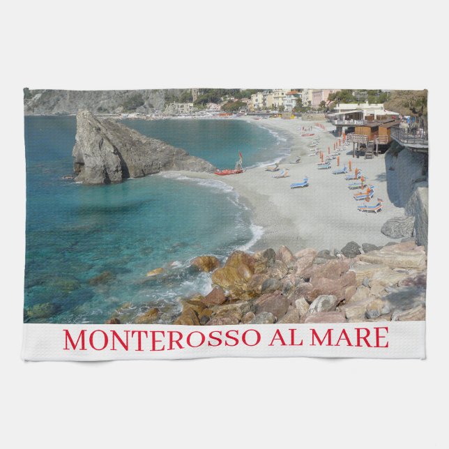 Monterosso al Mare view tea towel (Horizontal)
