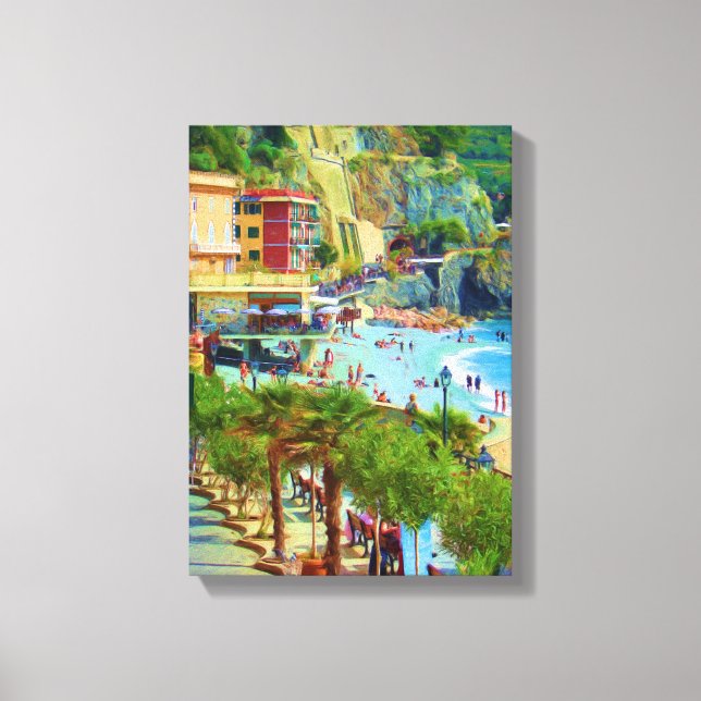 Monterosso Cinque Terre Canvas Print (Front)