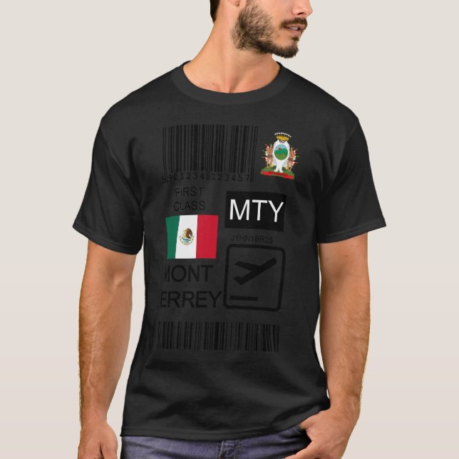 Monterrey International Airport Mariano Escobedo T-Shirt (Front)