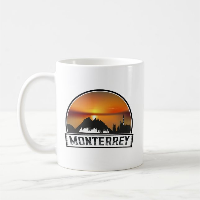 Monterrey Mexico Sunset Cityscape Coffee Mug (Left)