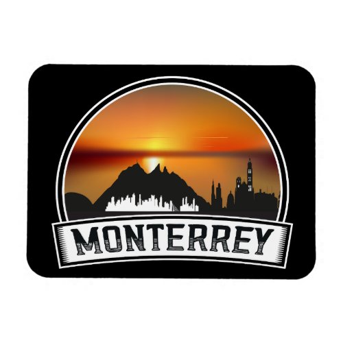 Monterrey Mexico Sunset Cityscape Photo Magnet